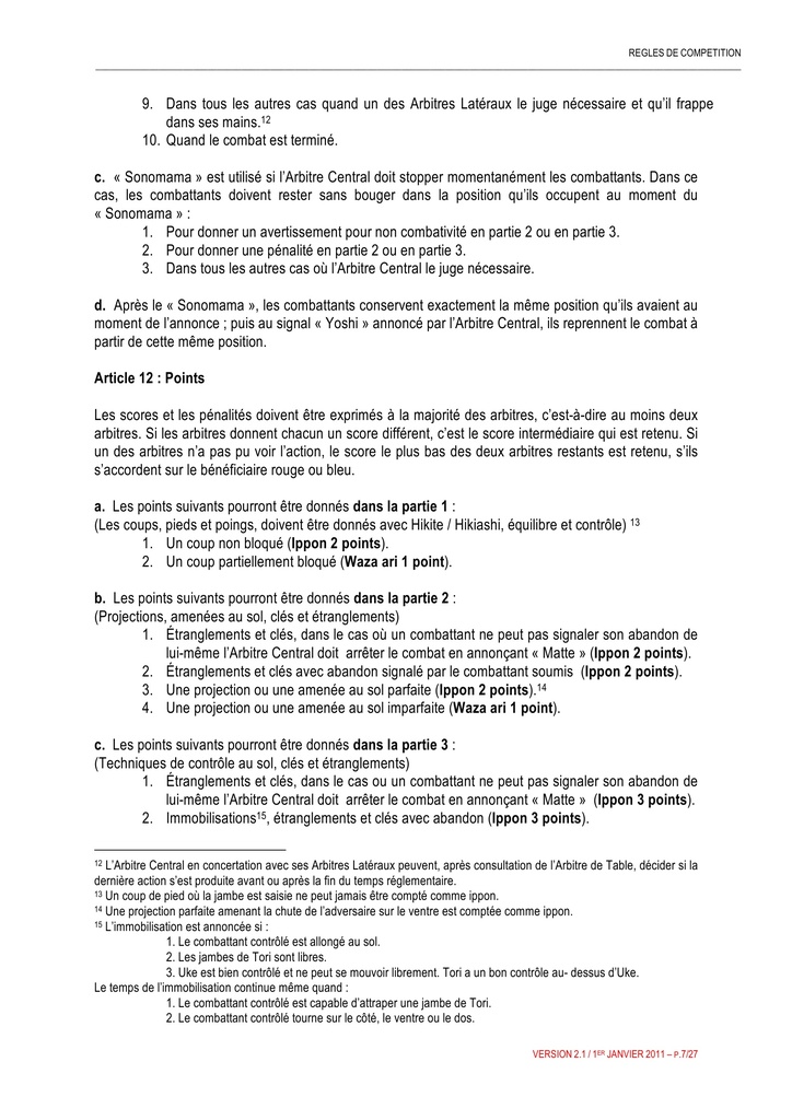 JUJITSU REGLES DE COMPETITION 2 1 01 01 2011 RF Page8
