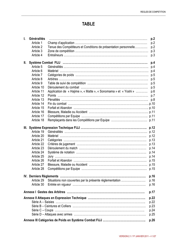 JUJITSU REGLES DE COMPETITION 2 1 01 01 2011 RF Page2