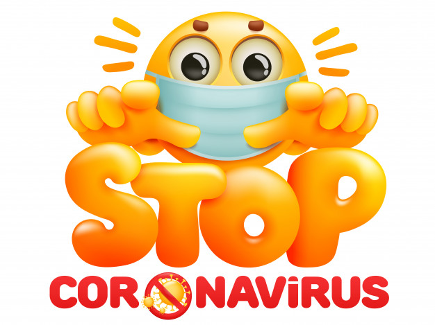 arretez titre sensibilisation au coronavirus 2019 ncov personnage dessin anime emoji masque medical 106878 447